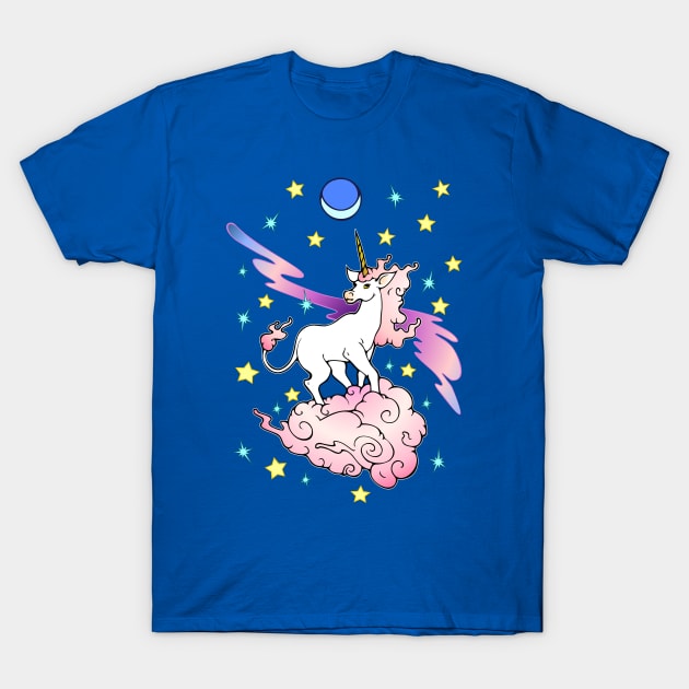 Space Unicorn T-Shirt by DarlaHallmark